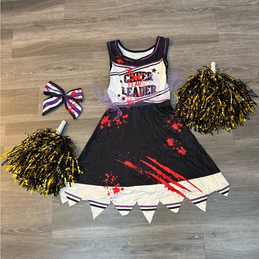 Girls Zombie Cheerleader Costume Size 6